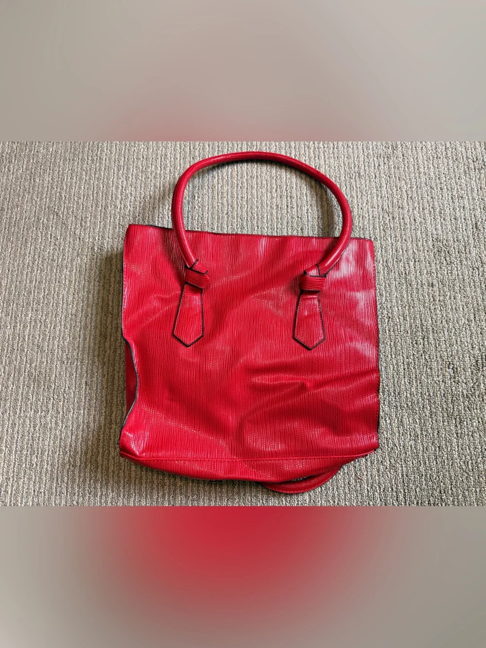 Red Leather Tote
